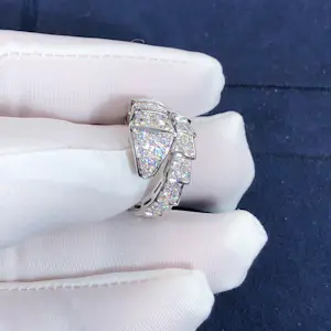 Cartier - 18K Gouden Diamanten Ring (±1,80 ct) – Serpenti Stijl Geïnspireerd op Bvlgari kopen? Bied vanaf 1750!