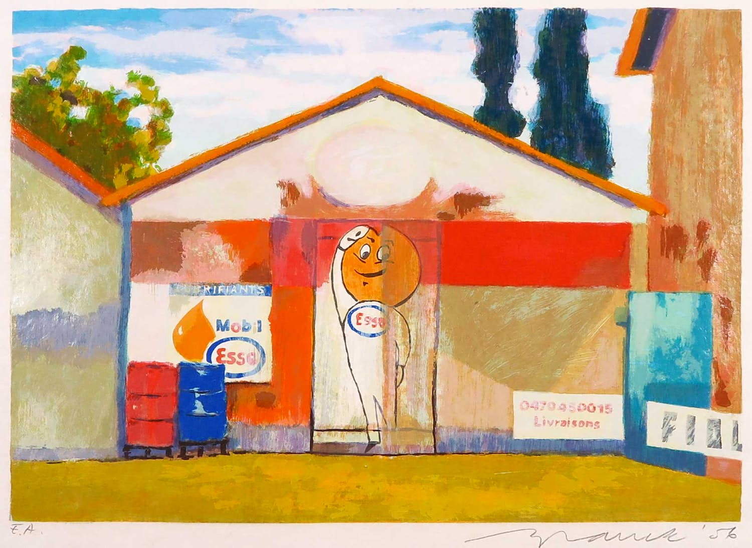 Willem Brauck - Zeefdruk, Esso kopen? Bied vanaf 1!