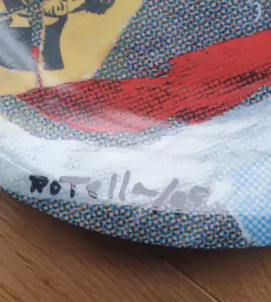 Mimmo Rotella - Tognana Porseleinen bord "Musica Divina" diameter 24 cm 1995 Nr. 636/800 kopen? Bied vanaf 50!