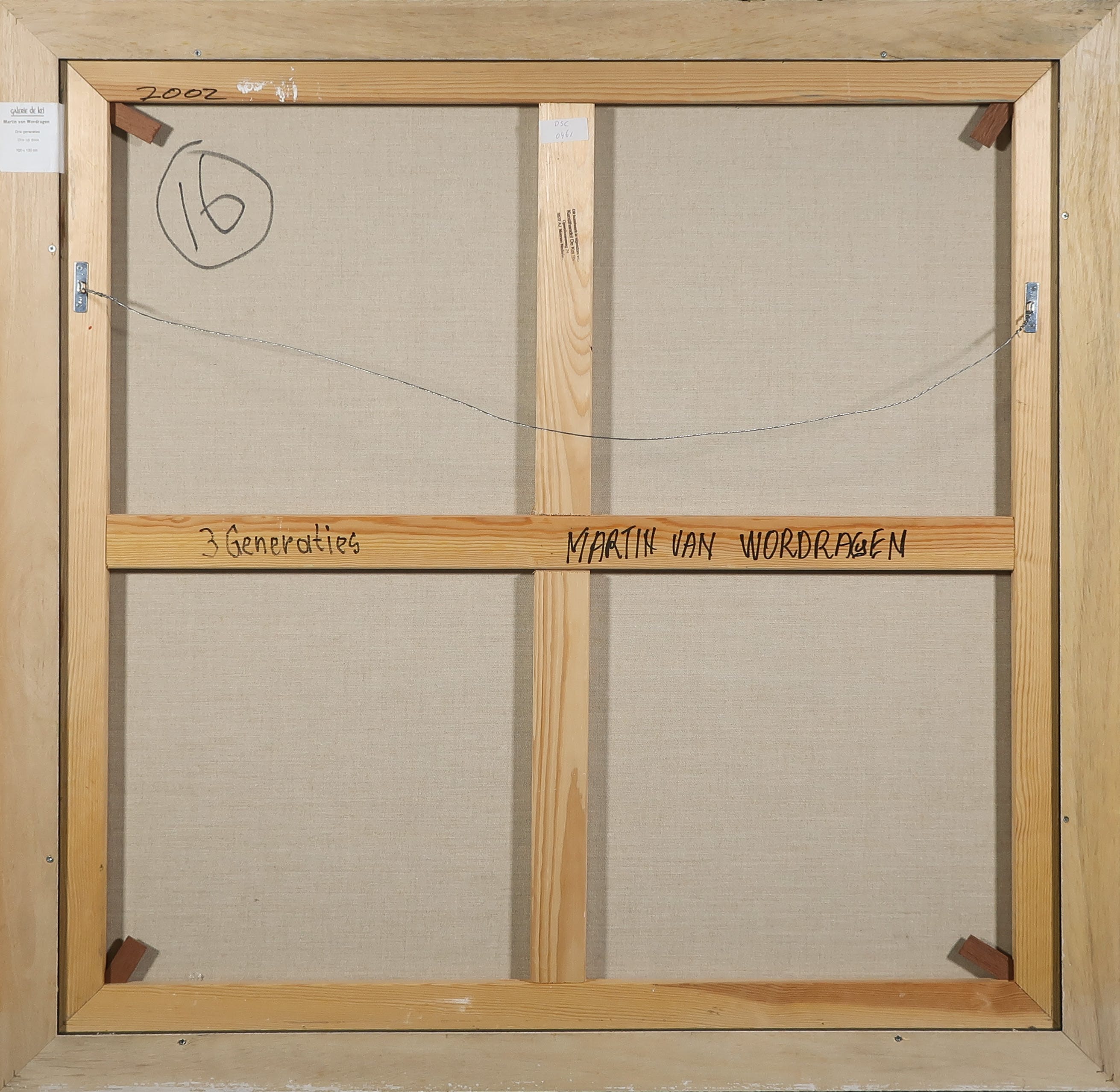 Martin van Wordragen - Olieverf op doek, Drie generaties - Ingelijst (Groot) kopen? Bied vanaf 600!