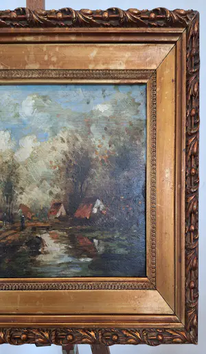 Johan Godfried van Ginkel - (1827-1863) - landschap - 19e eeuw kopen? Bied vanaf 50!