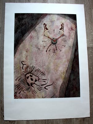 Hans Kersten - Gemengde techniek: Twee tyden - 1980 kopen? Bied vanaf 55!