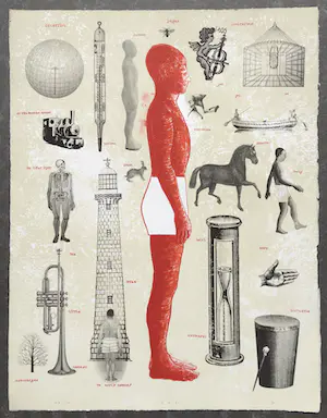 Kars Persoon - litho en zeefdruk ‘The Second of Two’ - 1994 kopen? Bied vanaf 50!