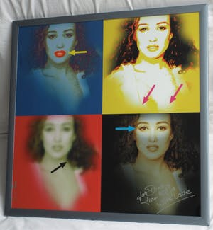 Niet of onleesbaar gesigneerd - Portret Katja Schuurman , “From Katja with Love” – ingelijst – 2011 kopen? Bied vanaf 1!