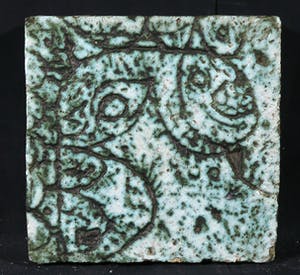 Theo van der Nahmer - Keramiek, Abstracte tegel kopen? Bied vanaf 1!