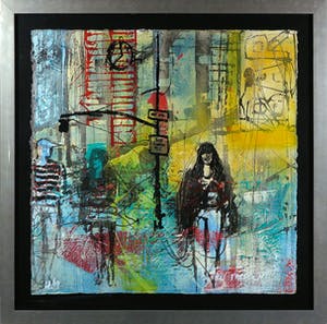 Peter Meijer - Zeefdruk op geschept papier, No Turns - Ingelijst kopen? Bied vanaf 50!