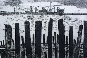 Jos van den Berg - ets: Westerschelde - 1967 kaufen? Bieten Sie von 49!