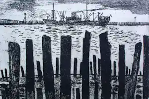 Jos van den Berg - ets: Westerschelde - 1967 verkauft für € 49!