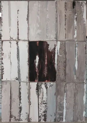 Harmen van der Tuin - Gemengde techniek op paneel, Tweeluik (Zeer groot) kopen? Bied vanaf 1!