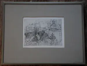 Rudolf Hradil - Ets: gezicht op Salzburg kopen? Bied vanaf 125!