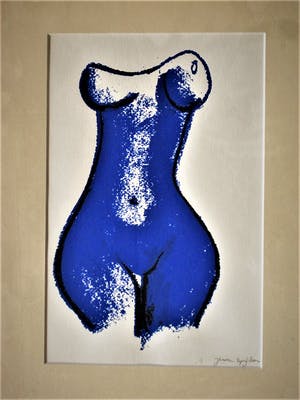 Jeroen Spijker - "Beeldhouwer des Vaderlands" Zeefdruk "Essentie van het Vrouwelijk naakt" kopen? Bied vanaf 20!