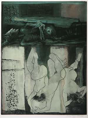 Ru van Rossem - Kleurenets, Zonder titel verkocht voor € 50!