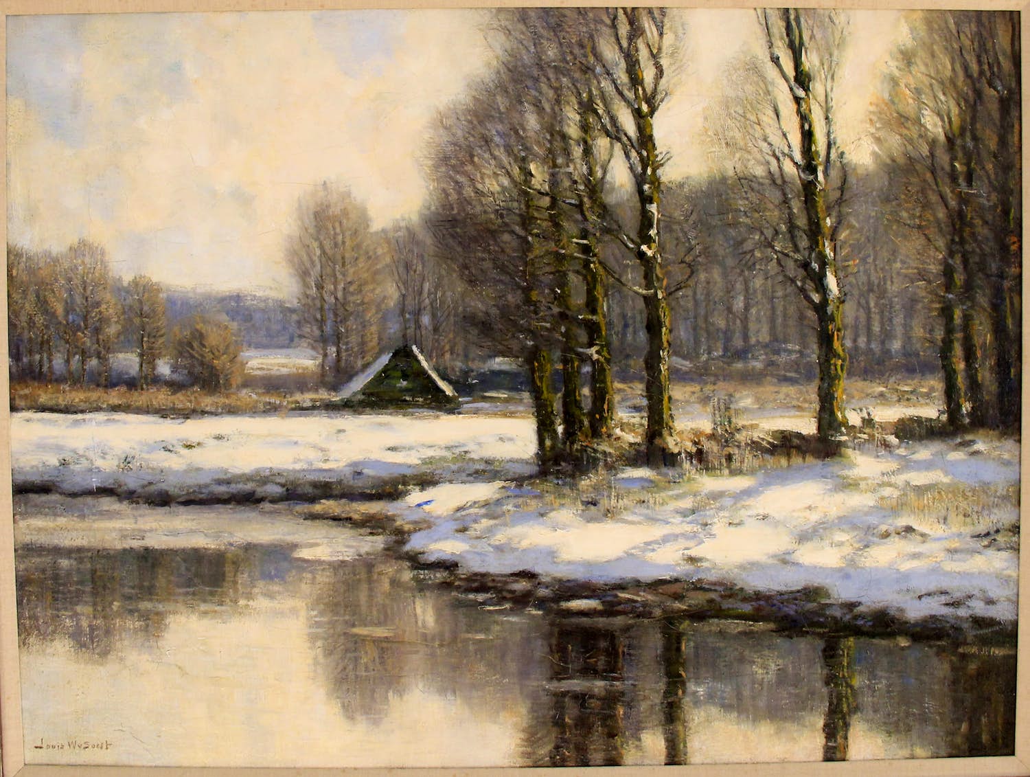 Louis Willem van Soest - Gelders winterlandschap verkocht voor € 500!