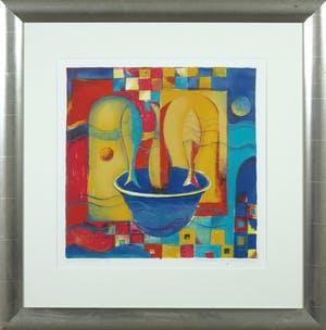 Marianne Aulman - Litho, Mermaids III - Ingelijst kopen? Bied vanaf 1!
