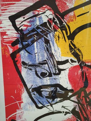 Herman Brood - Hondje (zeer grote ingelijste zeefdruk) kopen? Bied vanaf 595!