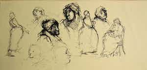 Dirkje Kuik - tekening, portretten verkocht voor € 50!