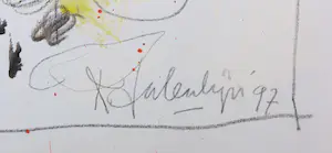 Kees Salentijn - Olieverf op doek, Dialogos - Ingelijst (Zeer groot) kopen? Bied vanaf 1250!