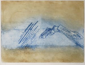 Jan Montyn - Kleurenets, Zonder titel - Ingelijst kopen? Bied vanaf 1!