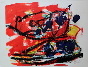 Karel Appel - Musique Barbare, volledige set (boek, LP, litho) kopen? Bied vanaf 395!