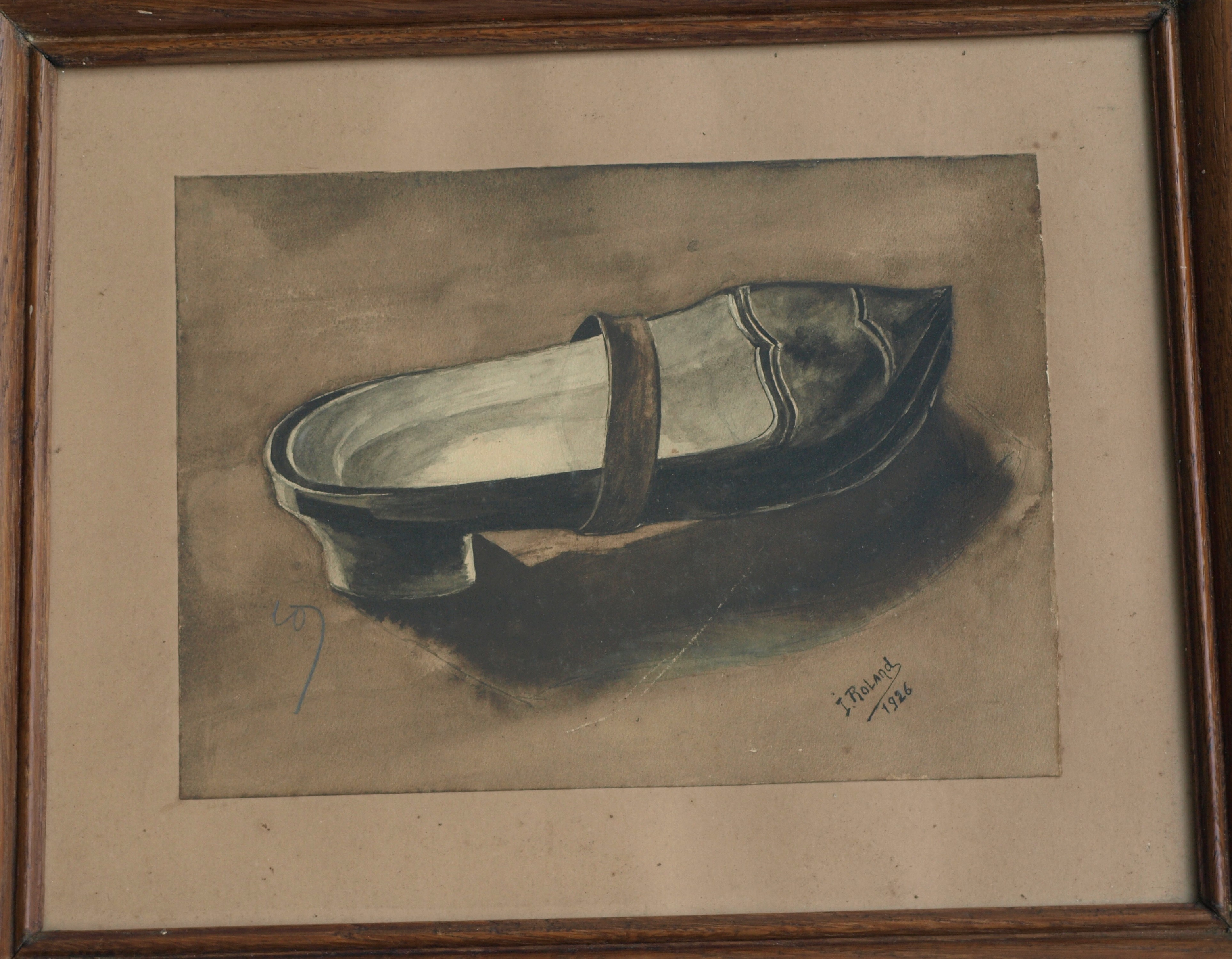 Niet of onleesbaar gesigneerd - Aquarel – Damesschoen – 1926 - gesigneerd & ingelijst  kopen? Bied vanaf 1!