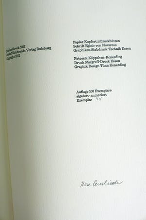 Otto Piene - / Rose Ausländer „Inventar“ 1972 kopen? Bied vanaf 825!