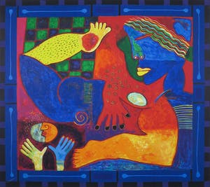 Clemens Briels - Zeefdruk, Life is nothing... - Ingelijst (Groot) kopen? Bied vanaf 80!