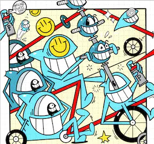 PEZ - Riding in the neighbourhood, standard white version kopen? Bied vanaf 125!