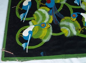 Niet of onleesbaar gesigneerd - Acrylverf op doek , “Vogels in de Boom” – 77 x 64 cm kopen? Bied vanaf 1!