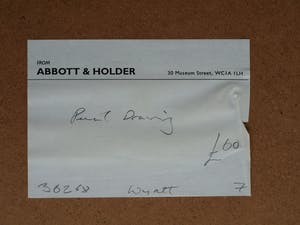 Niet of onleesbaar gesigneerd - Ingelijste tekening, Portret – Gallery Abbott and Holder, Londen - 1985 kopen? Bied vanaf 1!