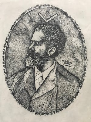 Ab Steenvoorden - Gesigneerde ets - 11/75 - Ingelijst kopen? Bied vanaf 45!