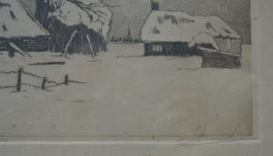 Antoon Hemert - Winterlandschap . kopen? Bied vanaf 70!