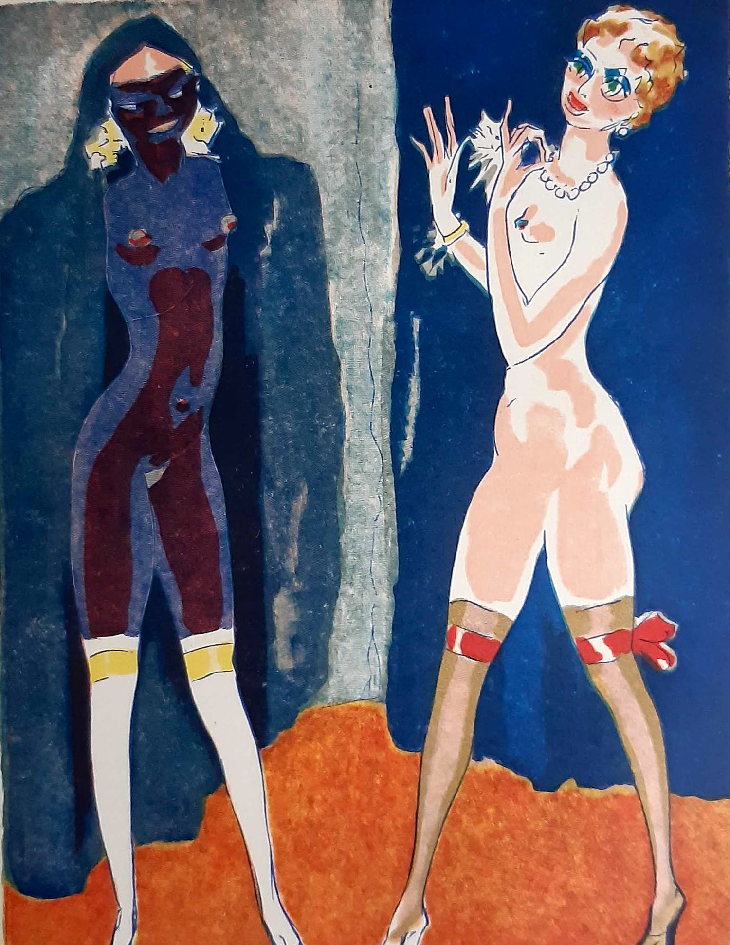 Kees van Dongen - houtgravure - La Comparaison verkocht voor € 50!