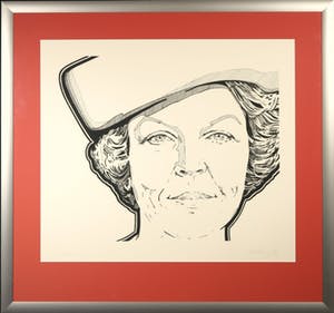 Marte Roling - Zeefdruk, Beatrix - Ingelijst (Groot) kopen? Bied vanaf 50!