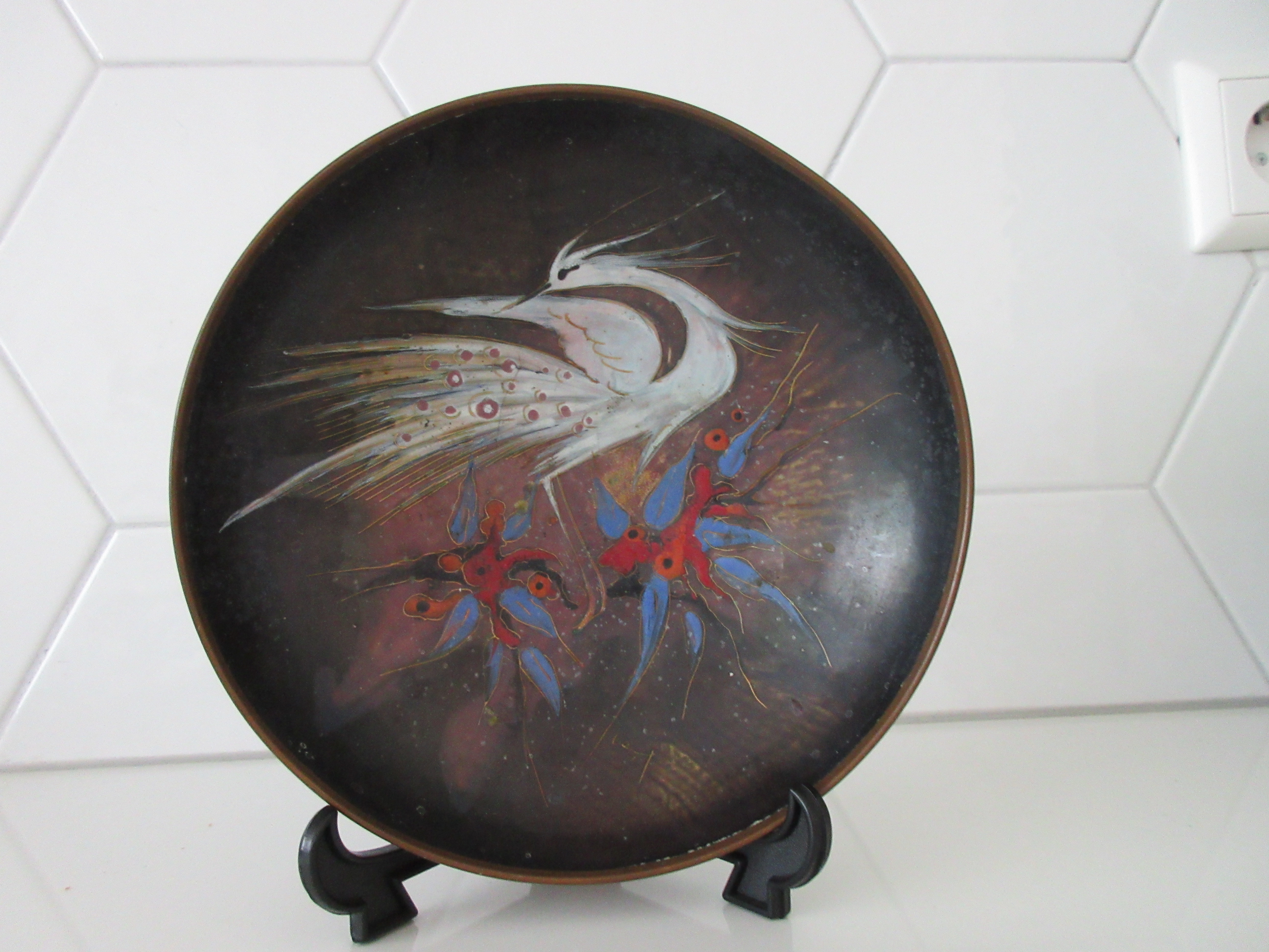 Amp Smit - Kunstemaille koperen bordje van Sagitta Maastricht kopen? Bied vanaf 15!