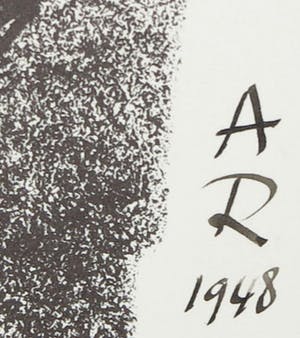 Anton Rooskens - Gesigneerde litho en tentoonstellingscatalogus, Galerie Delta, Rotterdam kopen? Bied vanaf 135!