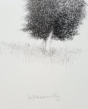 Metten Koornstra - Man met hoed in landschap, litho kopen? Bied vanaf 40!