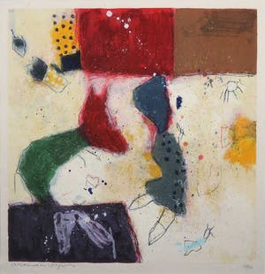 Alexander Vogels - Zeefdruk, Zonder titel - Ingelijst kopen? Bied vanaf 70!