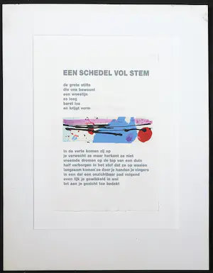 Corneille - en Bert Schierbeek - Zeefdruk, Een schedel vol stem kopen? Bied vanaf 1!