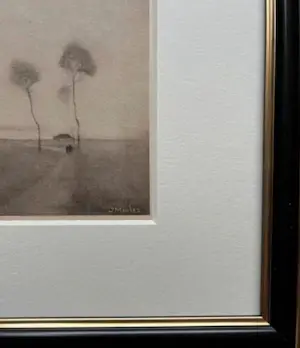 Jan Mankes - Originele Heliogravure Waterlandschap 1923 kopen? Bied vanaf 185!