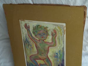 Klaas Pijlman - Gouache , “Putto” – 1956 kopen? Bied vanaf 50!