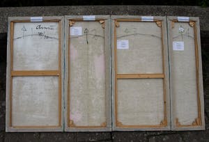 Annie Schoterman - 4-Luik , Ecce Homo – Olieverf op doek – 1997 kopen? Bied vanaf 90!