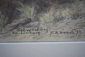 Gerrit N. Woudt - Schweiberg, Zuid-Limburg - - Fraaie zuurvrije inlijsting kopen? Bied vanaf 100!