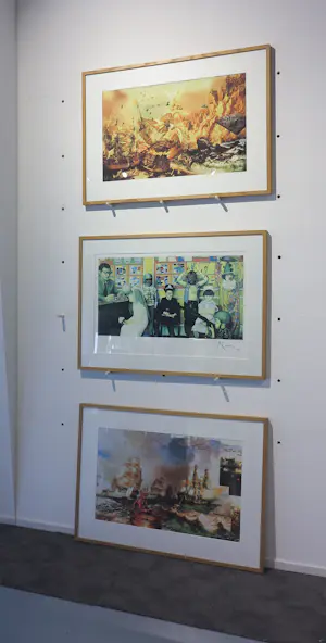 Rob Scholte - DRIE werken op papier inclusief lijsten kopen? Bied vanaf 100!