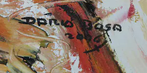 Dario Bosa - Acryl op doek, Drie figuren kopen? Bied vanaf 100!