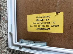 Leo Dooper - Handgesigneerd, in aluminium lijst met passepartout / 1961 kopen? Bied vanaf 100!