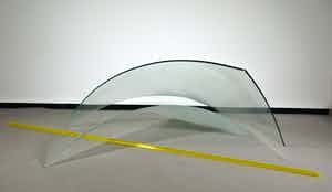 Winnie Teschmacher - "Zwolsche" - Glas en perspex, Geometrisch abstract object verkocht voor € 1!