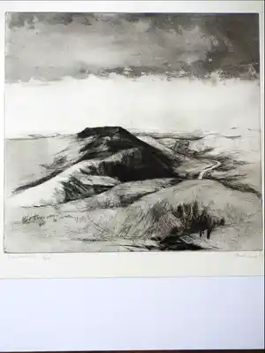 Henk Huig - Duinlandschap bij Veere - Ets verkauft für € 40!