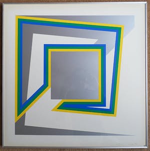 Cyril Lixenberg - Centre Square A & B (2x netjes ingelijst) kopen? Bied vanaf 1!