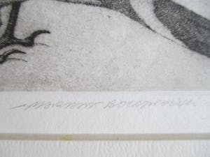 Niet of onleesbaar gesigneerd - Ets vogel in landschap, gesigneerd kopen? Bied vanaf 1!