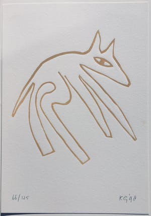 Klaas Gubbels - linosnede uit 1998 - oplage 125. kopen? Bied vanaf 165!